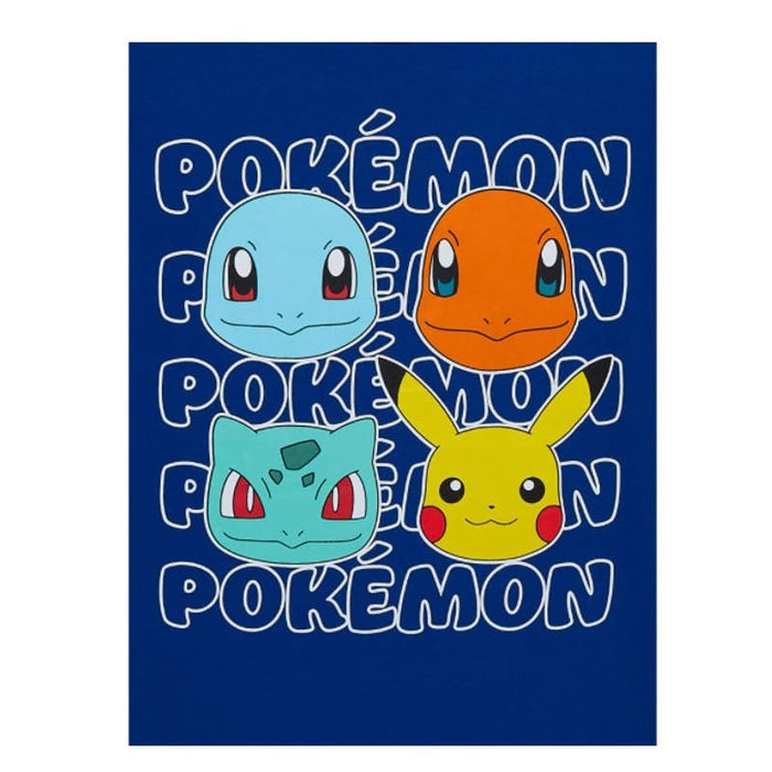 Pokemon XL(14/16 / Blue Pokemon Boys Graphic Four Heads T-Shirt, Size XL K42 *