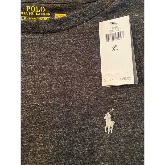 Polo Ralph Lauren XL / Grey Polo Ralph Lauren Pony Crew Neck T-Shirt - Grey, Size XL * MTS17