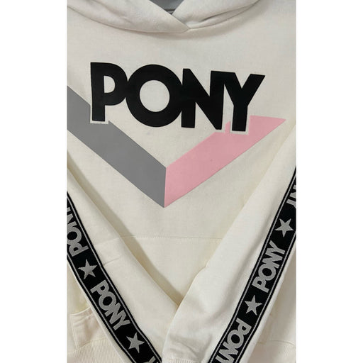 Pony Youth Medium / White/Pink "Pony Classic Vintage-Inspired Hoodie - Vanilla Sky, Medium (10/12)"  * K1