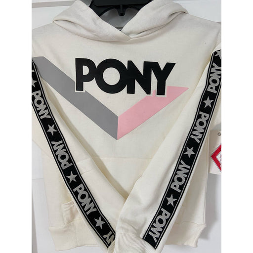 Pony Youth Medium / White/Pink "Pony Classic Vintage-Inspired Hoodie - Vanilla Sky, Medium (10/12)"  * K1