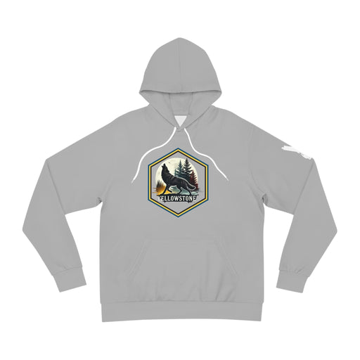 Printify All Over Prints 2XL / Seam thread color automatically matched to design Yellowstone National Park Predator Eyes Unisex Hoodie Cozy  Durable GREY