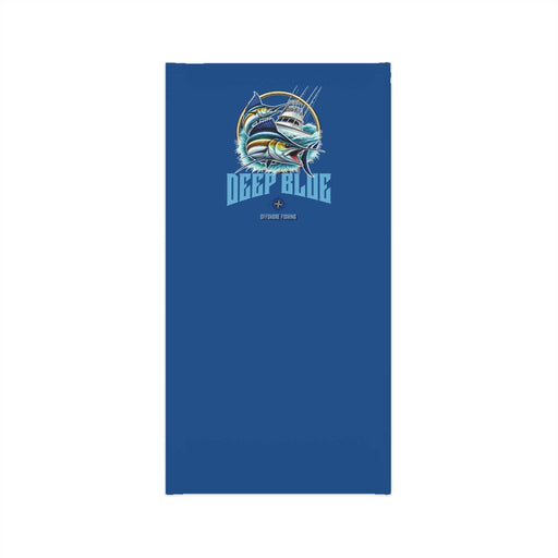 Printify All Over Prints S Deep Blue Offshore Fishing Lightweight Gaiter, Moisture-Wicking Neck Protection (BLUE)