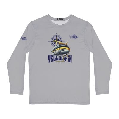 Printify All Over Prints XS / Gray Yellowfin Tuna Fishing Long Sleeve Shirt Moisture-Wicking UV Protection