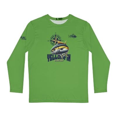 Printify All Over Prints XS / Green Yellowfin Tuna Fishing Long Sleeve Shirt Moisture-Wicking UV Protection