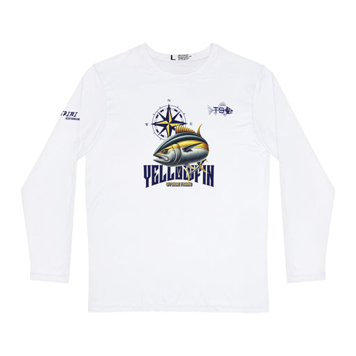 Printify All Over Prints XS / White Yellowfin Tuna Fishing Long Sleeve Shirt Moisture-Wicking UV Protection