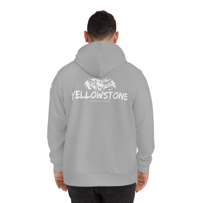 Printify All Over Prints Yellowstone National Park Predator Eyes Unisex Hoodie Cozy  Durable GREY