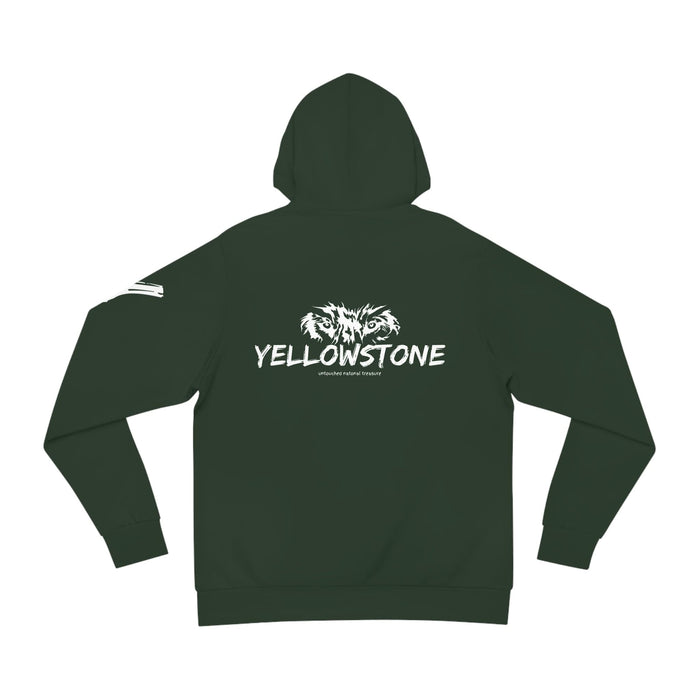 Printify All Over Prints Yellowstone National Park Predator Eyes Unisex Hoodie Cozy  Durable Military Green