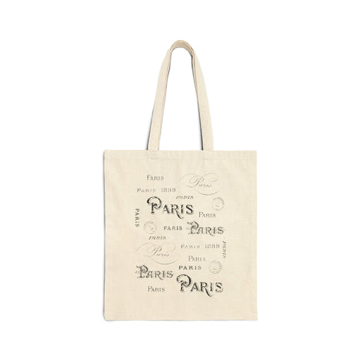 Printify Bags Natural / 15" x 16" Parisian Dreams Cotton Canvas Tote Bag Great Gift, Beach Bag, Shopping Bag, Reusable Bag, Mom Gift, Sister Gift, Daughter Gift