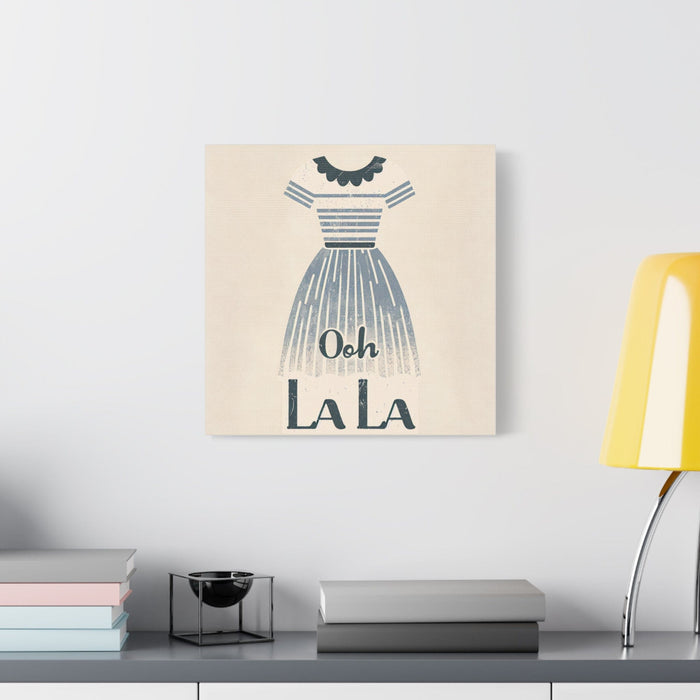 Printify Canvas 16″ x 16″ / 1.25" Paris Inspired Ooh La La Canvas Picture, Stretched Great Gift, Sister Gift, Mom Gift, Daughter Gift, Mothers Day Gift