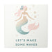 Printify Canvas Mermaid Life, Let's Make Some Waves Matte Canvas Picture, Stretched Great Gift, Sister Gift, Mom Gift, Daughter Gift, Mothers Day Gift