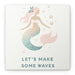 Printify Canvas Mermaid Life, Let's Make Some Waves Matte Canvas Picture, Stretched Great Gift, Sister Gift, Mom Gift, Daughter Gift, Mothers Day Gift