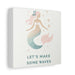 Printify Canvas Mermaid Life, Let's Make Some Waves Matte Canvas Picture, Stretched Great Gift, Sister Gift, Mom Gift, Daughter Gift, Mothers Day Gift