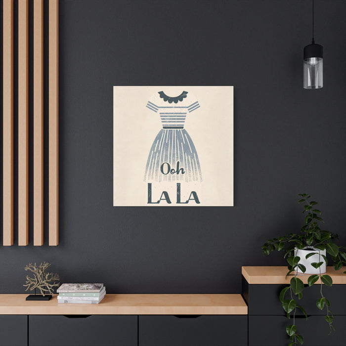 Printify Canvas Paris Inspired Ooh La La Canvas Picture, Stretched Great Gift, Sister Gift, Mom Gift, Daughter Gift, Mothers Day Gift