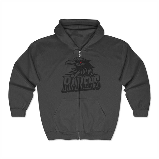 Printify Hoodie Dark Heather / S BALTIMORE ZIP UP Unisex Heavy Blend™ Full Zip Hooded Sweatshirt