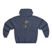 Printify Hoodie Navy Heather / S Valor Skull Hoodie  Embrace Your Inner Warrior in Style!