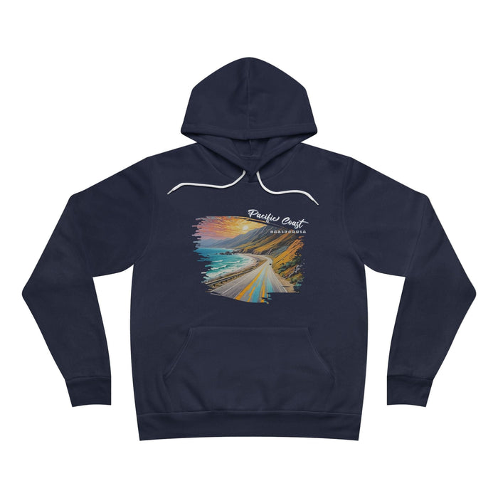 Printify Hoodie Navy / XS Pacific Coast Highway California Hoodie  Embrace Coastal Adventure in Style!