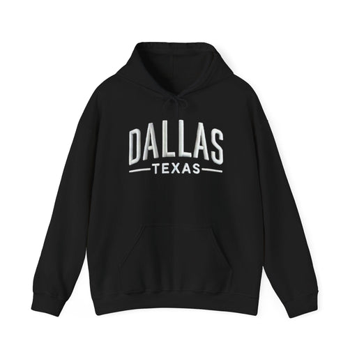 Printify Hoodie S / Black Dallas Texas Unisex Heavy Blend Hooded Sweatshirt Warm & Stylish Hoodie Great Gift