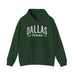 Printify Hoodie S / Forest Green Dallas Texas Unisex Heavy Blend Hooded Sweatshirt Warm & Stylish Hoodie Great Gift