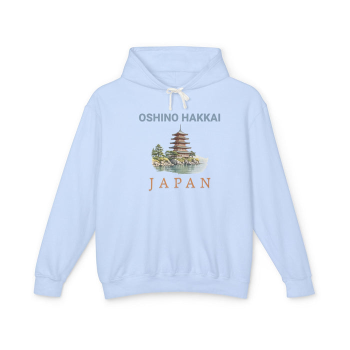 Printify Hoodie S / Hydrangea Oshino Hakkai, Japan Hoodie Unisex Travel Adventure Hoodie for Outdoor Explorers