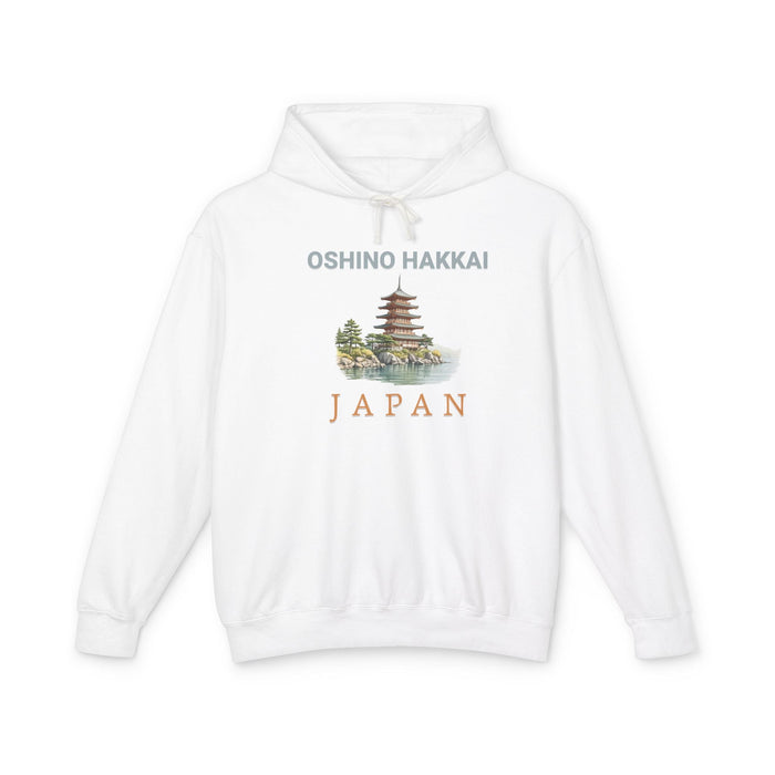 Printify Hoodie S / White Oshino Hakkai, Japan Hoodie Unisex Travel Adventure Hoodie for Outdoor Explorers