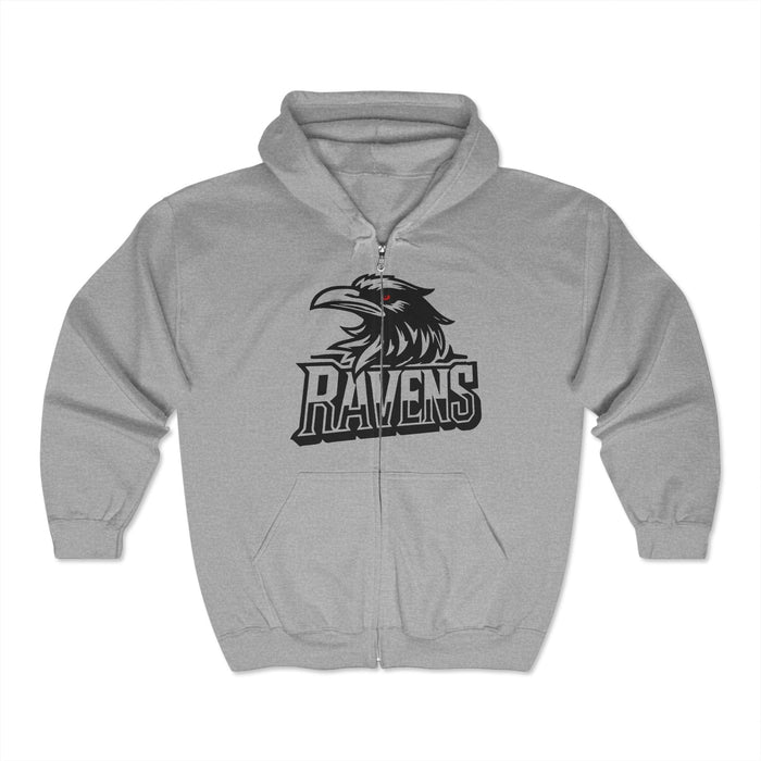 Printify Hoodie Sport Grey / S BALTIMORE ZIP UP Unisex Heavy Blend™ Full Zip Hooded Sweatshirt