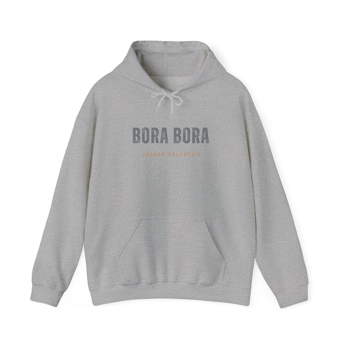 Printify Hoodie Sport Grey / S Bora Bora Unisex Heavy Blend Hooded Sweatshirt Cozy, Stylish, and Durable Vacation Destination Travel Shirt Great Gift