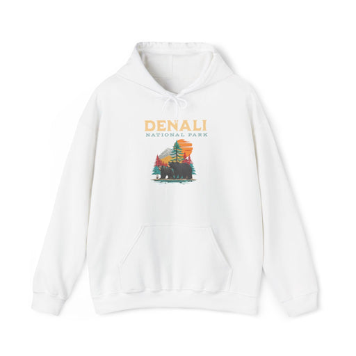 Printify Hoodie White / S Denali National Park Bears hoodie Wildlife Adventure Tee for Outdoor Enthusiasts