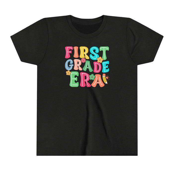 Printify Kids clothes Black Heather / S First Grade Era Youth Short Sleeve Tee - Comfortable and Stylish for Kids 1st Grade Tee Great Gift Idea Back to School Tshirt Girls Tshirt