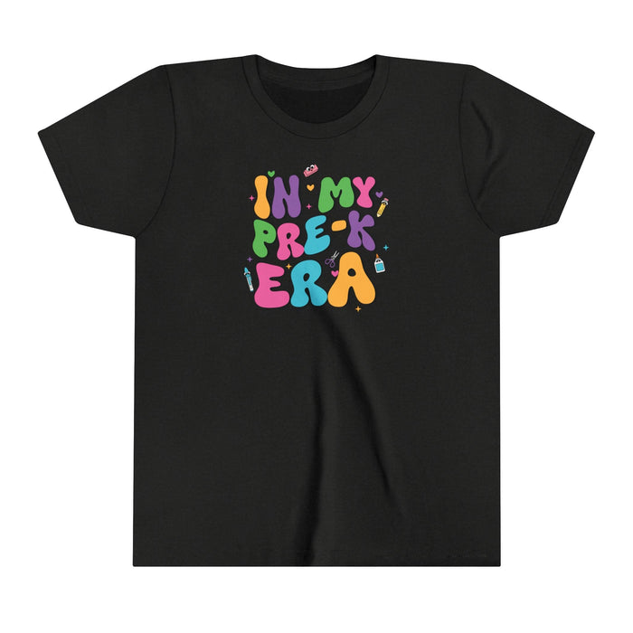 Printify Kids clothes Black Heather / S In My Pre-K ERA Youth Short Sleeve Tee - Trendy, Fun, and Ultra-Comfy for Kids Back to School Tshirt School Tee Pre Kindergartne Tshirt