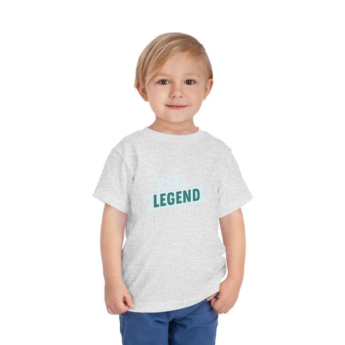 Printify Kids clothes Reel Legend Toddler Short Sleeve Tee - Fun and Comfy Kids Fishing Shirt