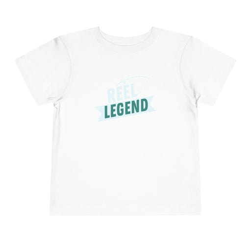 Printify Kids clothes White / 3T Reel Legend Toddler Short Sleeve Tee - Fun and Comfy Kids Fishing Shirt