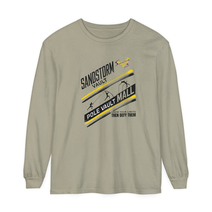 Printify Long-sleeve Sandstone / S SANDSTORM Unisex Garment-dyed Long Sleeve T-Shirt