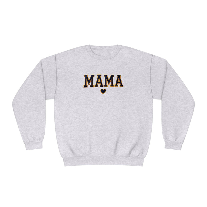 Printify Sweatshirt Ash / S Mama Varsity Retro Graphic Crewneck Sweatshirt – Classic Style for Every Season