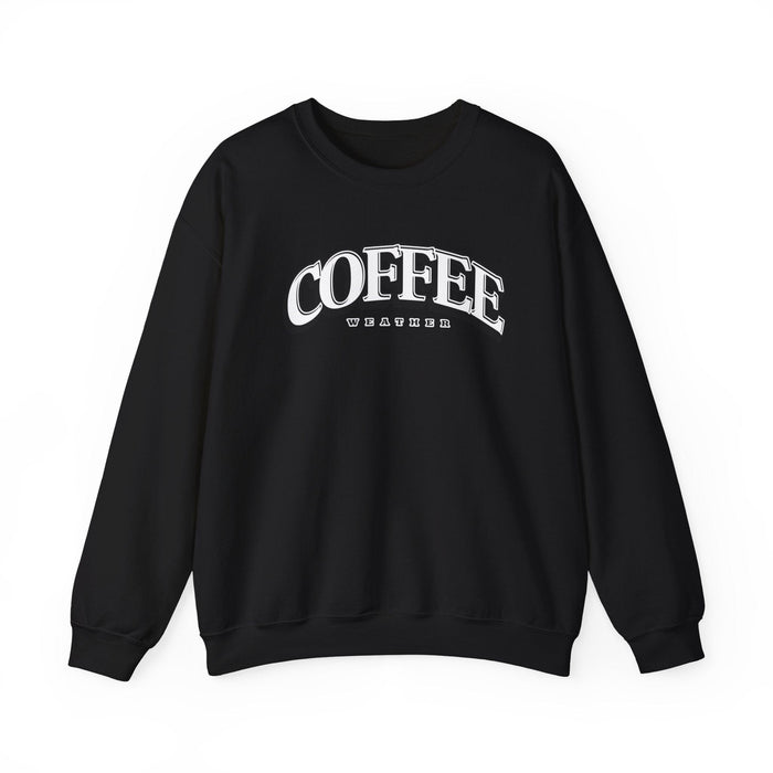 Printify Sweatshirt Black / S Coffee Weather Graphic Sweatshirt for Cozy Winter Vibes