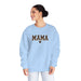 Printify Sweatshirt Light Blue / S Mama Varsity Retro Graphic Crewneck Sweatshirt – Classic Style for Every Season