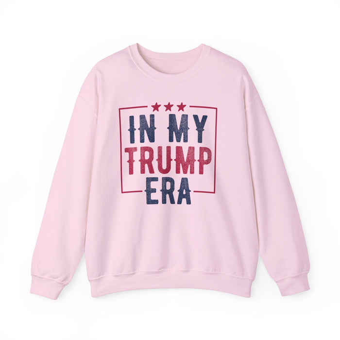 Printify Sweatshirt Light Pink / S In My Trump Era Make America Great Again Political Pride Unisex Heavy Blend™ Crewneck Sweatshirt