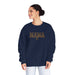 Printify Sweatshirt Navy / S Mama Varsity Retro Graphic Crewneck Sweatshirt – Classic Style for Every Season