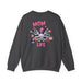 Printify Sweatshirt S / Dark Heather Mom Life Juggling Act and Loving It Octopus Sweatshirt Comfy Cozy and all Cotton