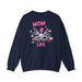 Printify Sweatshirt S / Navy Mom Life Juggling Act and Loving It Octopus Sweatshirt Comfy Cozy and all Cotton