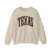 Printify Sweatshirt Sand / S Texas Spirit Travel Vacation Unisex Heavy Blend Crewneck Sweatshirt | Cozy & Durable