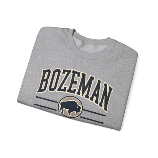 Printify Sweatshirt Sport Grey / S Bozeman Montana Graphic Sweatshirt | Cozy Adventure-Inspired Pullover