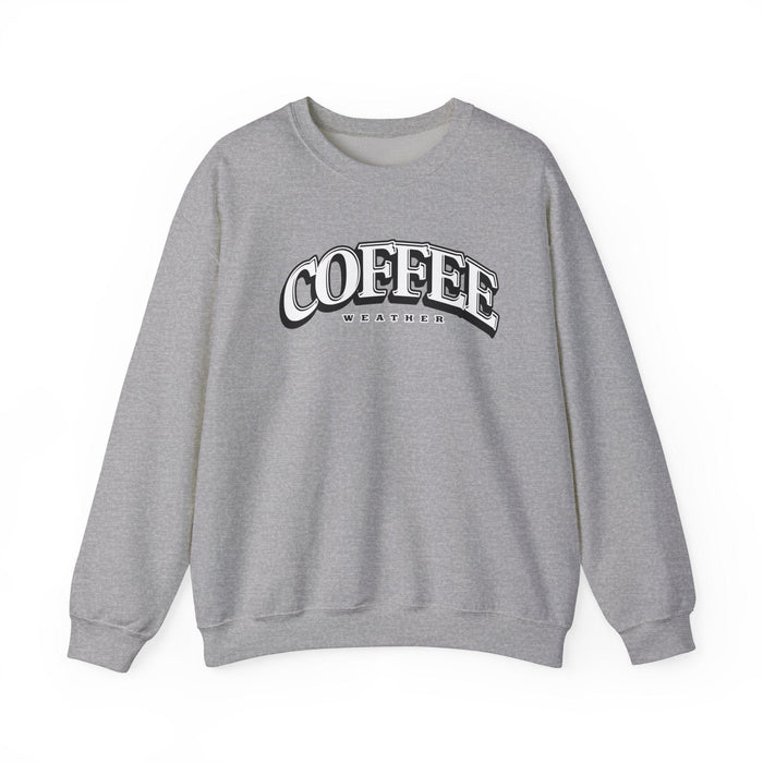 Printify Sweatshirt Sport Grey / S Coffee Weather Graphic Sweatshirt for Cozy Winter Vibes