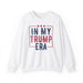 Printify Sweatshirt White / S In My Trump Era Make America Great Again Political Pride Unisex Heavy Blend™ Crewneck Sweatshirt