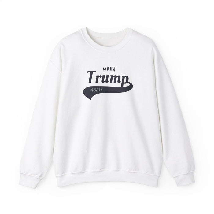 Printify Sweatshirt White / S MAGA Trump Unisex Heavy Blend Crewneck Sweatshirt | Patriotic Graphic Sweater