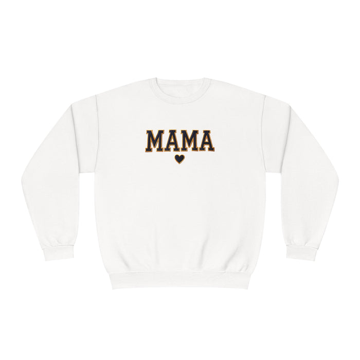 Printify Sweatshirt White / S Mama Varsity Retro Graphic Crewneck Sweatshirt – Classic Style for Every Season