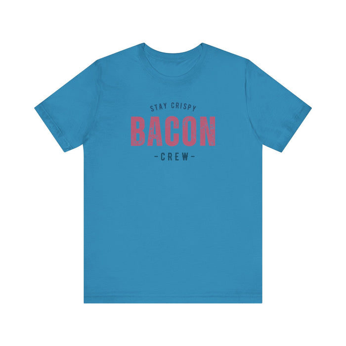 Printify T-Shirt Aqua / S Join The Bacon Crew! Dive into Fun with Our Classic Tee! Bacon Lovers!