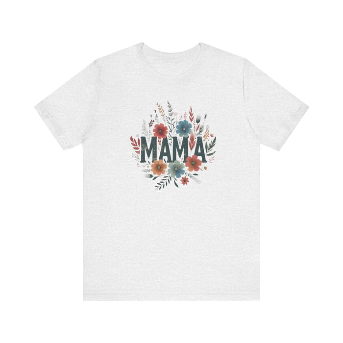 Printify T-Shirt Ash / S Boho Wildflower Mama: Embrace Nature in Style with our Comfy Tee!