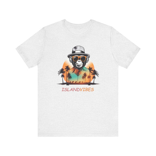 Printify T-Shirt Ash / S Island Monkey Business: Unisex Tee for Tropical Vibes! Great Gift