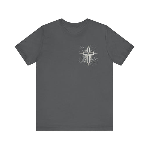 Printify T-Shirt Asphalt / S Classic Unisex Jersey Tee with Cross on the Chest: Comfortable & Stylish Tshirt