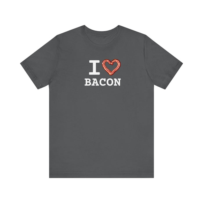 Printify T-Shirt Asphalt / S I love Bacon Join The Bacon Crew! Dive into Fun with Our Classic Tee! Bacon Lovers!